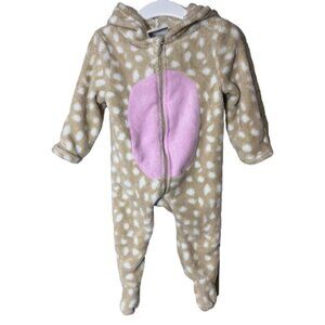 Duck Duck Goose Reindeer Fleece Onesie (3-6 Months)